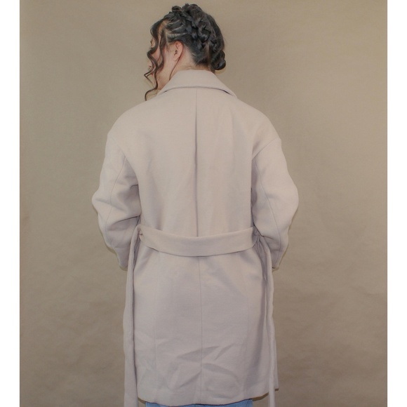 elizabeth and james cream sash peacoat - Picture 3 of 7